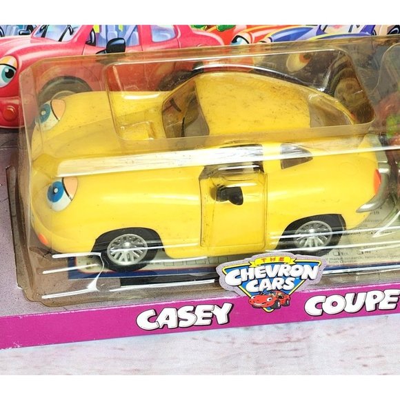 Vintage 1999 The Chevron Cars Casey Coupe Collectible - Features Eyes Move Side - Picture 2 of 16